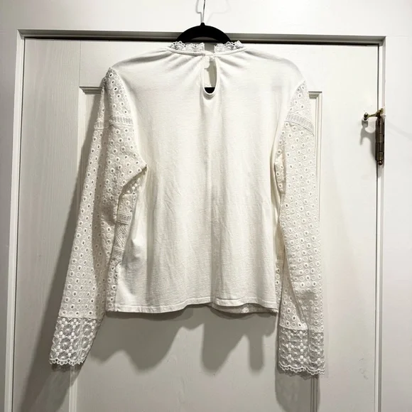 Anthropologie x James Coviello Burnham Lace Top M Cottagecore Boho Festival - Picture 6 of 15